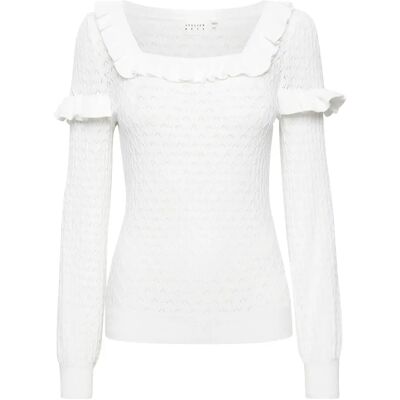 Pullover-Bluse Frau Atelier Rêve Irfantino Blanc XS Femme Pullover-Bluse Frau Atelier Rêve Irfantino Blanc XS Femme