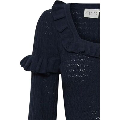 Pullover-Hemd Frau Atelier Rêve Irfantino Bleu XL Femme Pullover-Hemd Frau Atelier Rêve Irfantino Bleu XL Femme