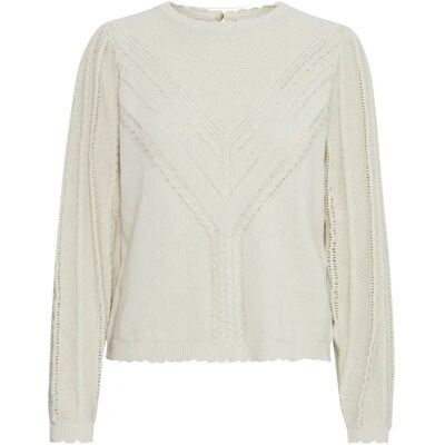 Pullover Damen Atelier Rêve Madele Blanc L Femme Pullover Damen Atelier Rêve Madele Blanc L Femme