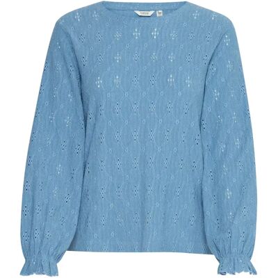 Langärmelige Bluse, Damen b.young BYSILVA Bleu S Femme Langärmelige Bluse, Damen b.young BYSILVA Bleu S Femme