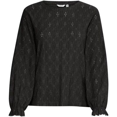 Langärmelige Bluse, Damen b.young BYSILVA Noir S Femme Langärmelige Bluse, Damen b.young BYSILVA Noir S Femme