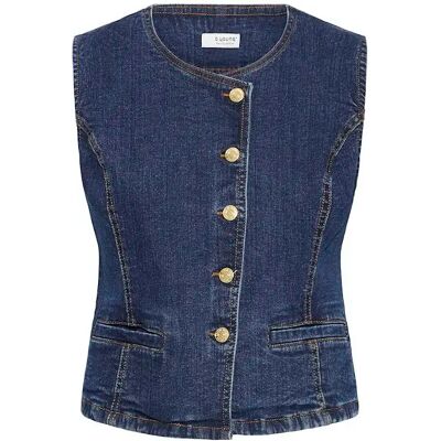 Weste Damen b.young Komma Waistcoat Bleu 34 Femme Weste Damen b.young Komma Waistcoat Bleu 34 Femme