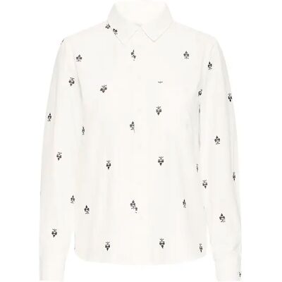 Besticktes Langarmshirt Damen b.young Hilou Blanc 36 Femme Besticktes Langarmshirt Damen b.young Hilou Blanc 36 Femme