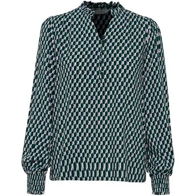 Bluse mit V-Ausschnitt Damen b.young Byjosa Bleu 34 Femme Bluse mit V-Ausschnitt Damen b.young Byjosa Bleu 34 Femme
