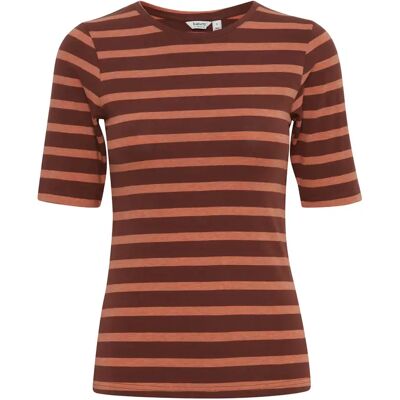 T-Shirt b.young Pamila Marron L Femme T-Shirt b.young Pamila Marron L Femme