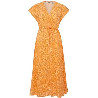 Wickelkleid Frau b.young Imilla Orange 38 Femme Wickelkleid Frau b.young Imilla Orange 38 Femme