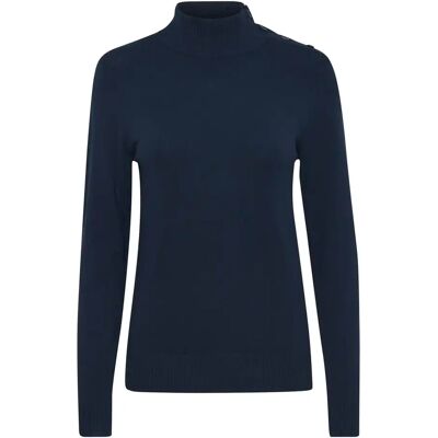 Pullover mit Knopfleiste, Damen b.young Mmorla 2 Bleu M Femme Pullover mit Knopfleiste, Damen b.young Mmorla 2 Bleu M Femme