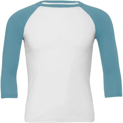 Baseball T-Shirt mit 3/4-Ärmeln Bella + Canvas Blanc XL Mixte Baseball T-Shirt mit 3/4-Ärmeln Bella + Canvas Blanc XL Mixte
