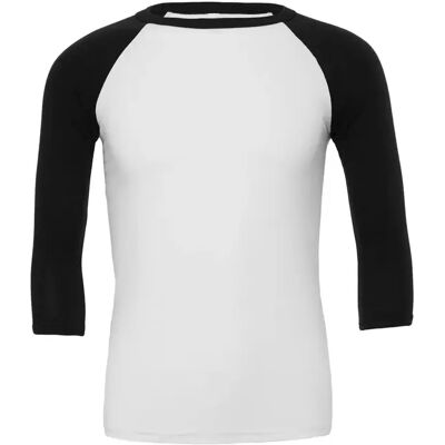 T-Shirt Bella + Canvas Baseball Blanc XL Mixte T-Shirt Bella + Canvas Baseball Blanc XL Mixte
