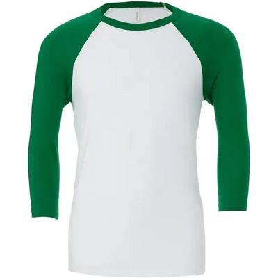 T-Shirt Bella + Canvas Baseball Blanc L Mixte T-Shirt Bella + Canvas Baseball Blanc L Mixte
