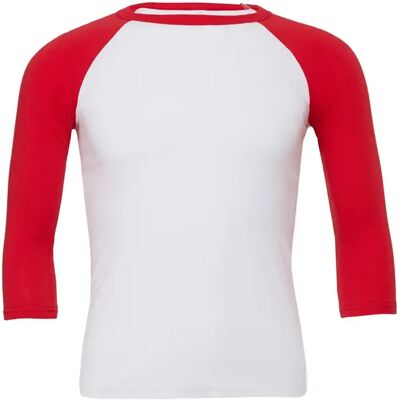 T-Shirt Bella + Canvas Baseball Blanc L Mixte T-Shirt Bella + Canvas Baseball Blanc L Mixte