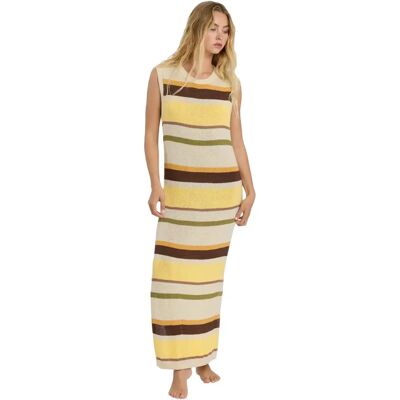 Lange Strickkleid mit Stehkragen Damen Billabong Those Days Midi Jaune M Femme Lange Strickkleid mit Stehkragen Damen Billabong Those Days Midi Jaune M Femme