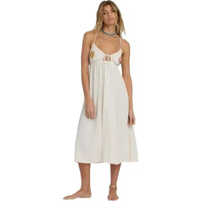 Midikleid Damen Billabong Wave Haze Blanc M Femme Midikleid Damen Billabong Wave Haze Blanc M Femme