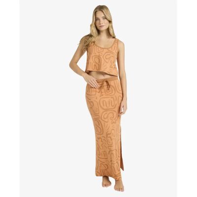 Midi-Rock Damen Billabong Embers Orange M Femme Midi-Rock Damen Billabong Embers Orange M Femme