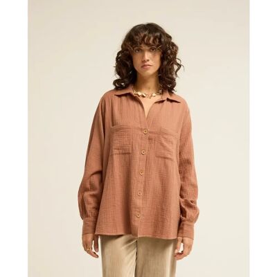 Langarm-Bluse Damen Billabong Swell Marron M Femme Langarm-Bluse Damen Billabong Swell Marron M Femme