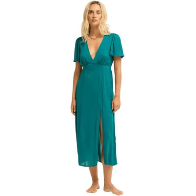 Kleid Damen Billabong Jet Set Midi Bleu M Femme Kleid Damen Billabong Jet Set Midi Bleu M Femme