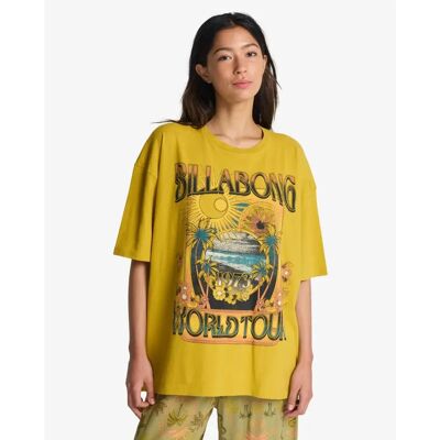 Damen T-Shirt Billabong Between Night & Dawn Jaune XS Femme Damen T-Shirt Billabong Between Night & Dawn Jaune XS Femme