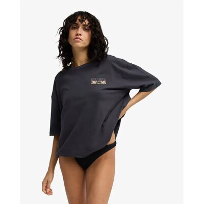 Damen T-Shirt Billabong Floral Rocker Noir L Femme Damen T-Shirt Billabong Floral Rocker Noir L Femme