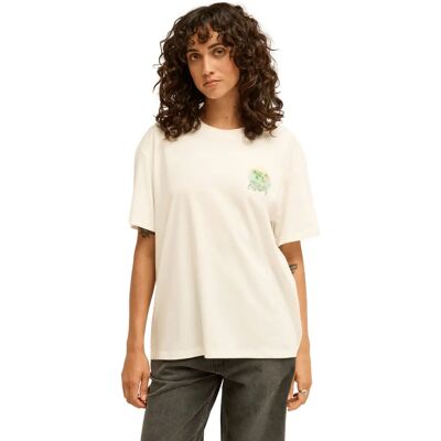 Damen T-Shirt Billabong Catching Waves Beige L Femme Damen T-Shirt Billabong Catching Waves Beige L Femme