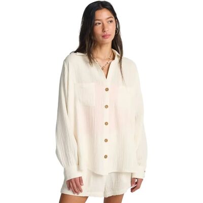 Überhemd, Damen Billabong Swell Blanc M Femme Überhemd, Damen Billabong Swell Blanc M Femme