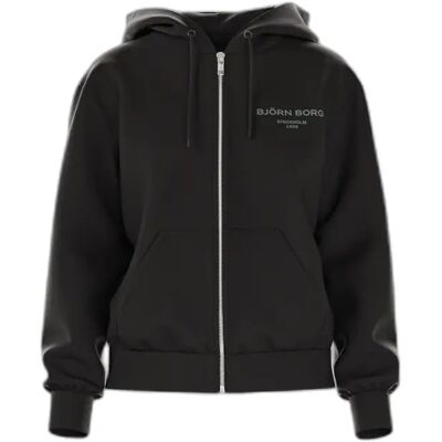 Kapuzenjacke Björn Borg Essential 1 Noir XS Femme Kapuzenjacke Björn Borg Essential 1 Noir XS Femme