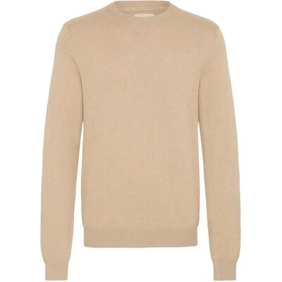 Pullover mit Rundhalsausschnitt Damen Blend Bagge Beige M Femme Pullover mit Rundhalsausschnitt Damen Blend Bagge Beige M Femme