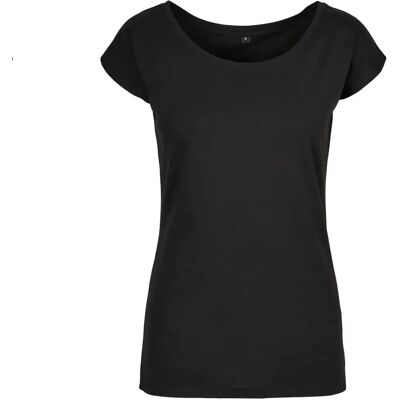 Damen T-Shirt mit weitem Ausschnitt Build Your Brand Noir 2XL Femme Damen T-Shirt mit weitem Ausschnitt Build Your Brand Noir 2XL Femme