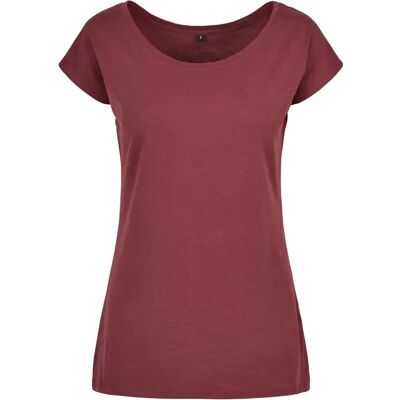 Damen T-Shirt mit weitem Ausschnitt Build Your Brand Rouge L Femme Damen T-Shirt mit weitem Ausschnitt Build Your Brand Rouge L Femme