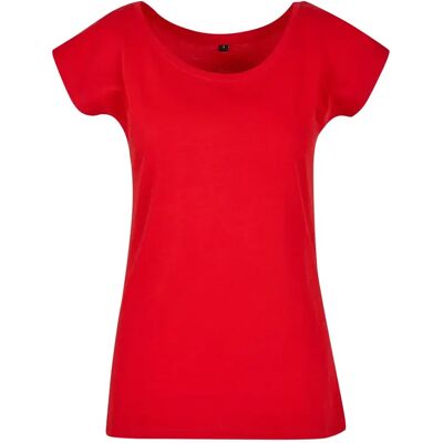 Damen T-Shirt mit weitem Ausschnitt Build Your Brand Rouge 4XL Femme Damen T-Shirt mit weitem Ausschnitt Build Your Brand Rouge 4XL Femme