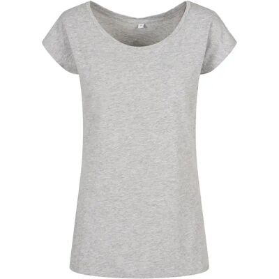 Damen T-Shirt mit weitem Ausschnitt Build Your Brand Gris XL Femme Damen T-Shirt mit weitem Ausschnitt Build Your Brand Gris XL Femme