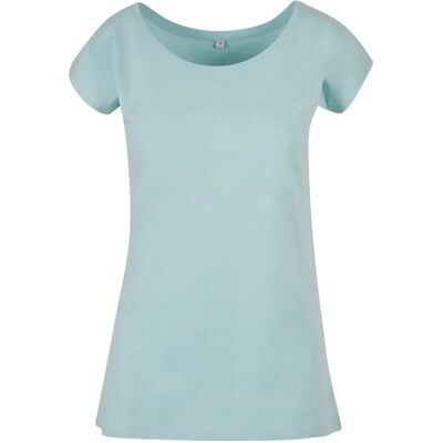 Damen T-Shirt mit weitem Ausschnitt Build Your Brand Bleu S Femme Damen T-Shirt mit weitem Ausschnitt Build Your Brand Bleu S Femme