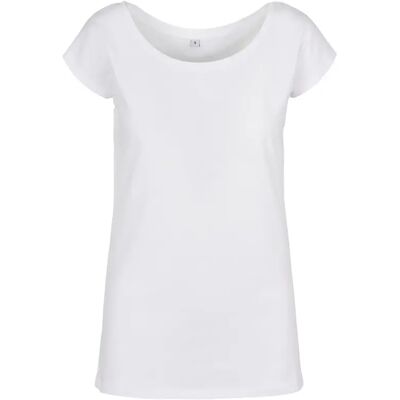 Damen T-Shirt mit weitem Ausschnitt Build Your Brand Blanc XS Femme Damen T-Shirt mit weitem Ausschnitt Build Your Brand Blanc XS Femme