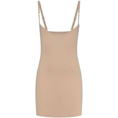 Kleid mit offenem Oberteil für Damen Bye Bra Beige S Femme Kleid mit offenem Oberteil für Damen Bye Bra Beige S Femme