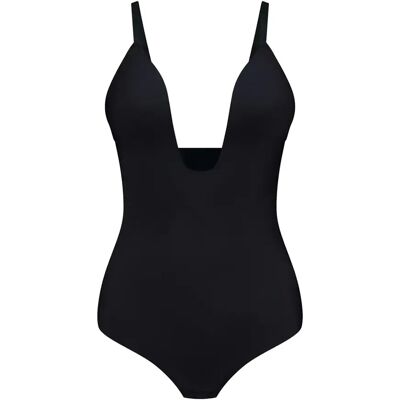 Body Shaping mit V-Ausschnitt für Damen Bye Bra Noir M Femme Body Shaping mit V-Ausschnitt für Damen Bye Bra Noir M Femme
