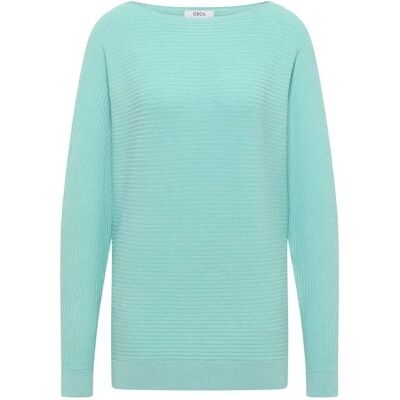 Pullover mit Rundhalsausschnitt Damen Cecil Dolman Bleu XS Femme Pullover mit Rundhalsausschnitt Damen Cecil Dolman Bleu XS Femme