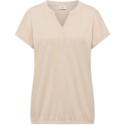 Tunika Damen Cecil Rib Collar Beige L Femme Tunika Damen Cecil Rib Collar Beige L Femme