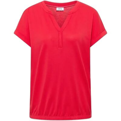 Tunika Damen Cecil Rib Cecil Solid Rouge XS Femme Tunika Damen Cecil Rib Cecil Solid Rouge XS Femme