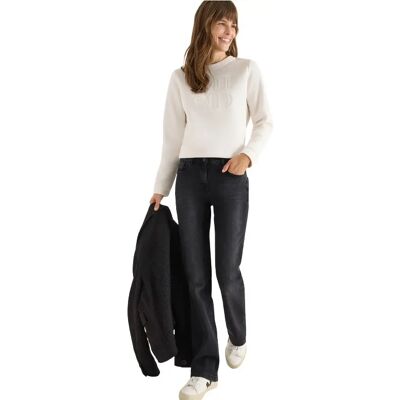 Bootcut-Hose für Damen Cecil Toronto Noir 25x32 Femme Bootcut-Hose für Damen Cecil Toronto Noir 25x32 Femme