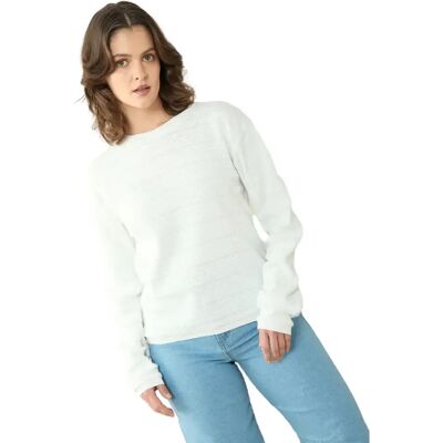 Pullover Damen Clotsy Brand Esther Blanc XS Femme Pullover Damen Clotsy Brand Esther Blanc XS Femme