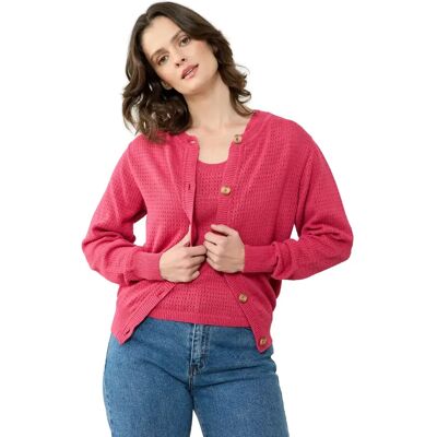 Strickjacke, Damen Clotsy Brand Dària Rose L/XL Femme Strickjacke, Damen Clotsy Brand Dària Rose L/XL Femme