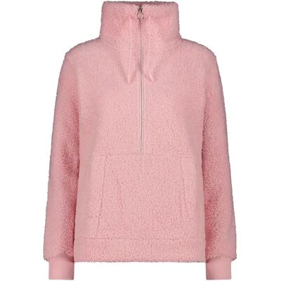 Damen Sweatshirt mit halbem Reißverschluss CMP Rose 2XS Femme Damen Sweatshirt mit halbem Reißverschluss CMP Rose 2XS Femme
