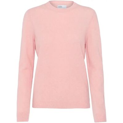 Pullover mit Rundhalsausschnitt aus Wolle, Frau Colorful Standard light merino faded pink Rose S Femme Pullover mit Rundhalsausschnitt aus Wolle, Frau Colorful Standard light merino faded pink Rose S Femme
