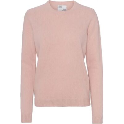 Pullover mit Rundhalsausschnitt aus Wolle, Frau Colorful Standard Classic Merino faded pink Rose S Femme Pullover mit Rundhalsausschnitt aus Wolle, Frau Colorful Standard Classic Merino faded pink Rose S Femme