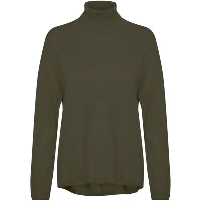 Pullover mit weitem Rollkragen, Damen CULTURE Annemarie Vert XS Femme Pullover mit weitem Rollkragen, Damen CULTURE Annemarie Vert XS Femme