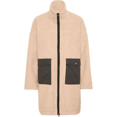Langer Fleece, Damen CULTURE Tally Beige M Femme Langer Fleece, Damen CULTURE Tally Beige M Femme