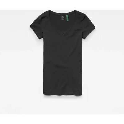 Frauen-T-Shirt G-Star Base v t cap sl Noir 2XS Femme Frauen-T-Shirt G-Star Base v t cap sl Noir 2XS Femme