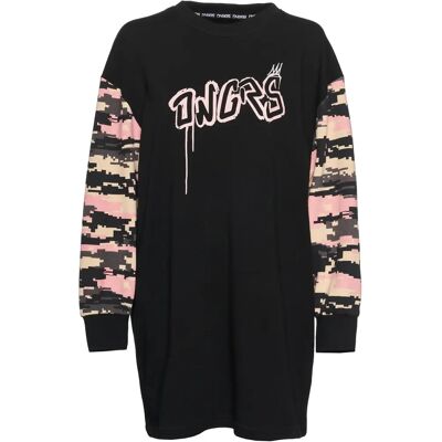 Sweatshirtkleid Damen Dangerous DNGRS Ecstatic Kleider Noir XS Femme Sweatshirtkleid Damen Dangerous DNGRS Ecstatic Kleider Noir XS Femme
