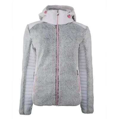 Zweifarbiges Fleece mit Kapuze, Damen Degré Celsius Amaretto Blanc S Femme Zweifarbiges Fleece mit Kapuze, Damen Degré Celsius Amaretto Blanc S Femme