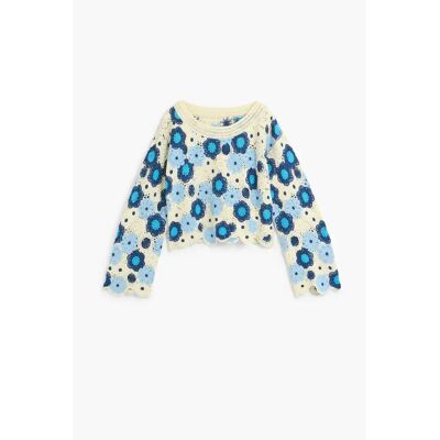 Pullover Damen Desigual Sky Bleu M Femme Pullover Damen Desigual Sky Bleu M Femme