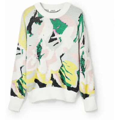 Arty Oversize-Pullover Damen Desigual Vert M Femme Arty Oversize-Pullover Damen Desigual Vert M Femme